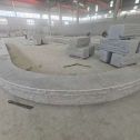 石家庄 芝麻白异形坐凳，自然面光面弧形加工