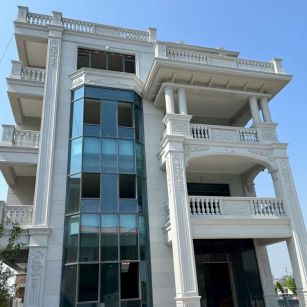 石家庄 白麻花岗岩别墅外墙干挂效果展示