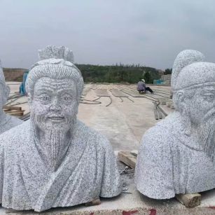 石家庄 白麻花岗岩石材人物立体雕刻