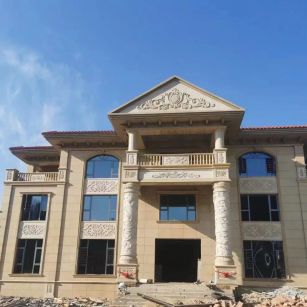 石家庄 黄金麻花岗岩别墅外墙干挂