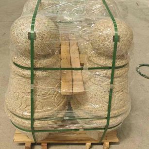 石家庄 黄金麻异形定制雕花——棒棒糖挡车柱