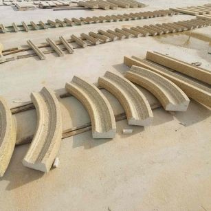 石家庄 黄金麻花岗岩别墅线条