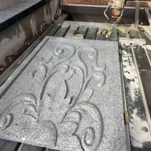 石家庄 白麻别墅干挂雕花板