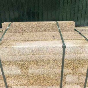 石家庄 黄金麻花岗岩石材机切面栏杆料半成品