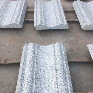 石家庄 白麻花岗岩光面别墅线条