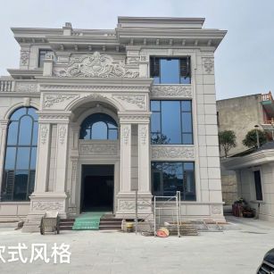 石家庄 白麻花岗岩别墅外墙干挂