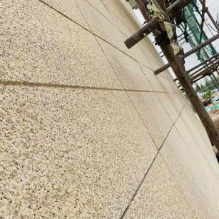 石家庄 黄金麻花岗岩荔枝面外墙干挂石材效果示例