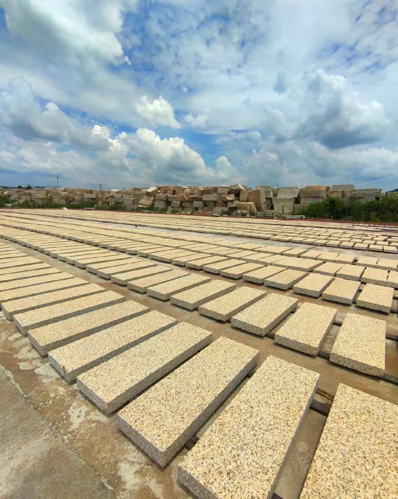 石家庄 黄金麻花岗岩荔枝面地铺石防护中