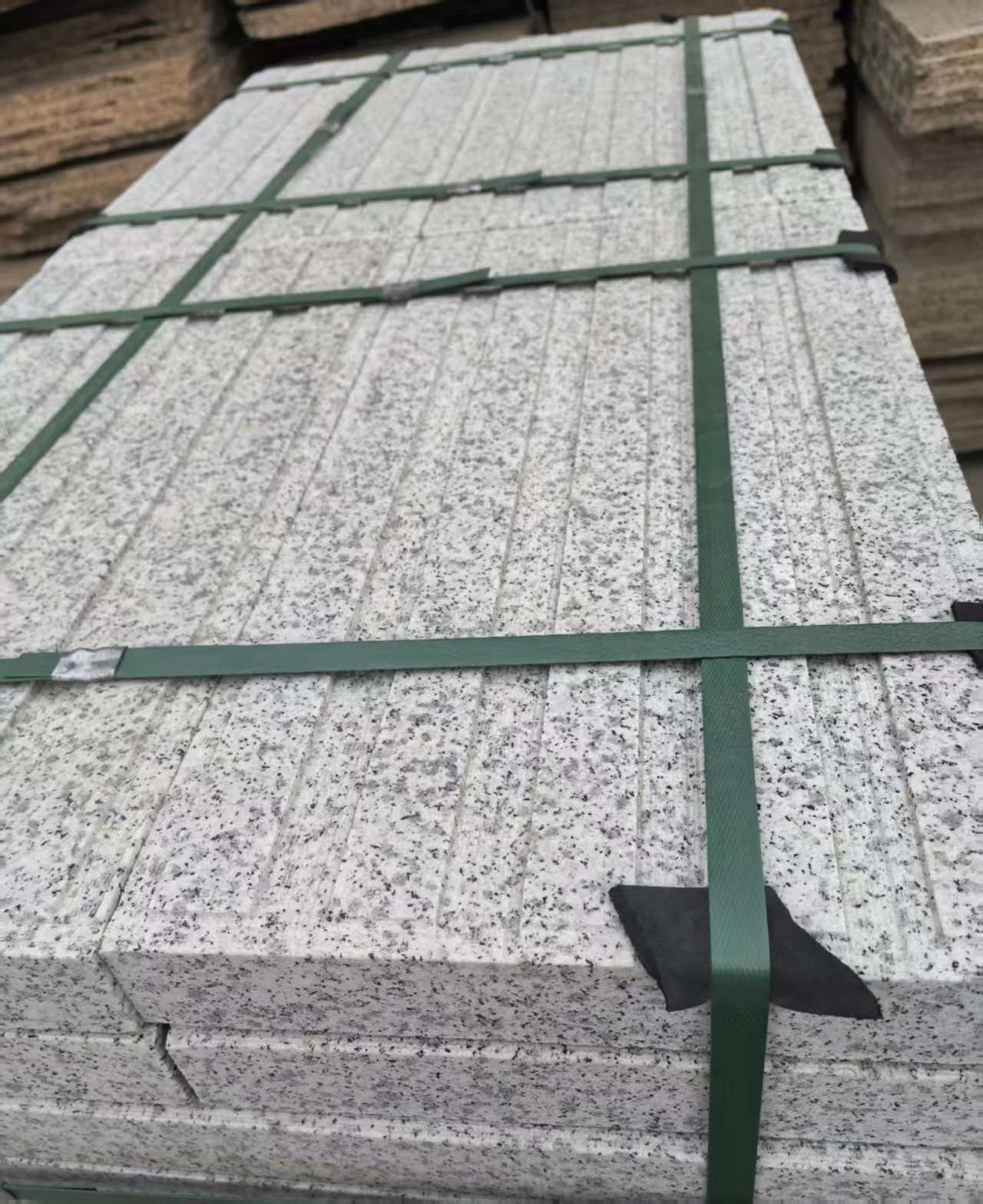 石家庄 白麻花岗岩直行盲道石，盲条，地铺石