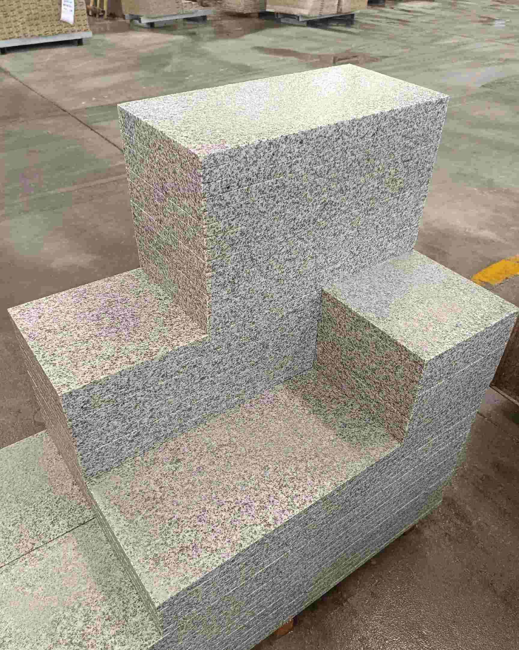 石家庄 白麻花岗岩荔枝面地铺石