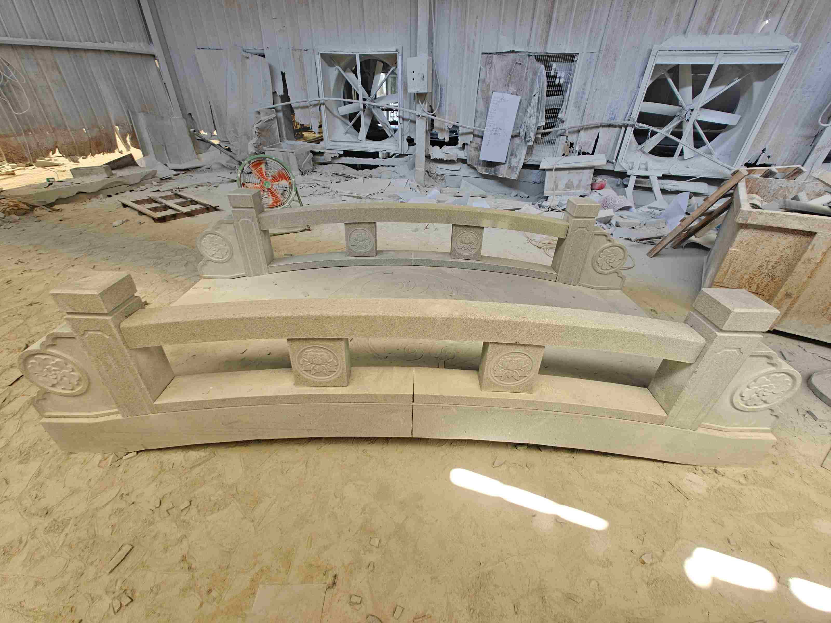 石家庄 芝麻灰花岗岩异形加工-拱桥，石桥